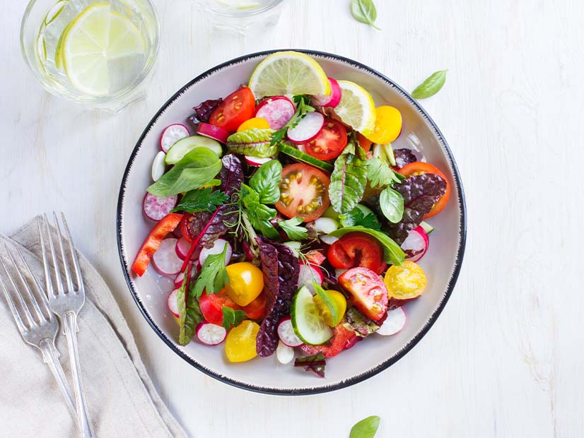 Plate of vegetables